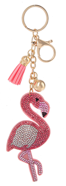 Key Ring Flamingo Gold