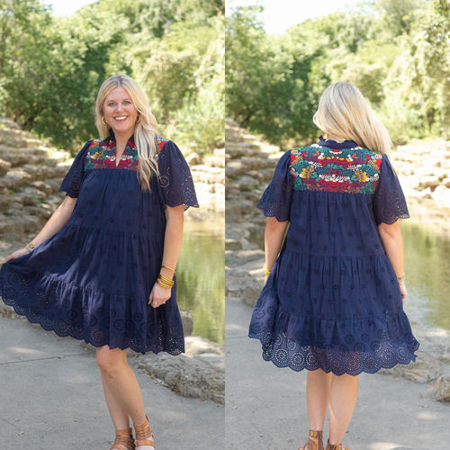 Navy Evie Dress