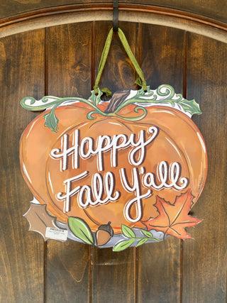 Happy Fall Y'all Door Hanger