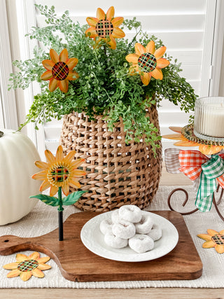 Plaid Mini Sunflower