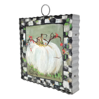 Mini Rozie's Cream Pumpkin with Checkered Border