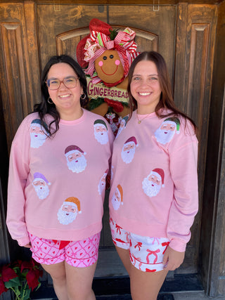 Bow Holiday Pajama Shorts