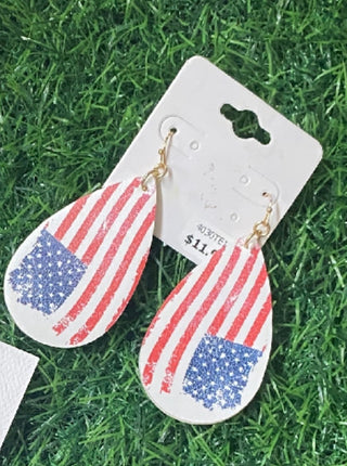 USA Earring Vintage Flag