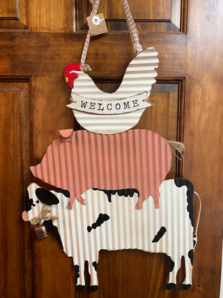 Farm Animal Door Hanger