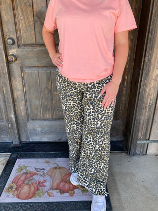 Leopard Pants Carmel