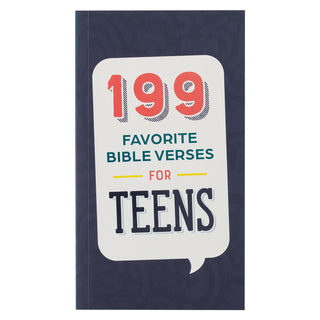 Book cover with '199 Favorite Bible Verses for Teens' text on a white background