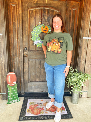 Floral Pumpkin Tee