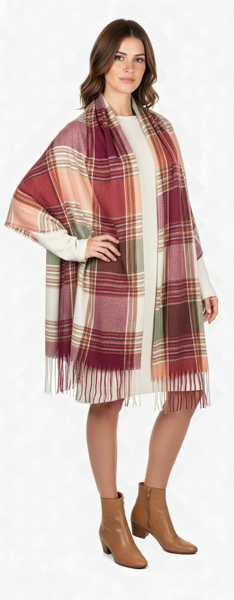 Autumn Plaid Scarf - Harvest