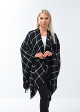 Load image into Gallery viewer, Wrap Classy Plaid Black