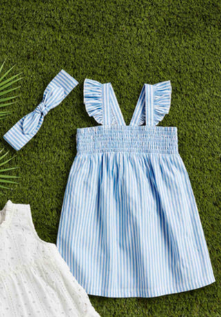 Smocked Dress and HB 12-18M