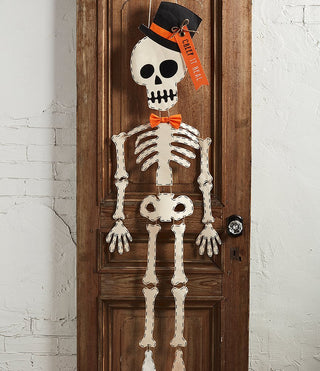 Skeleton Top Hat Door Hanger