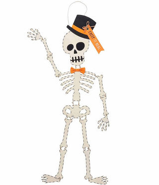 Skeleton Top Hat Door Hanger