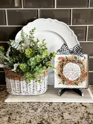 Mini Birds Nest Wreath Print