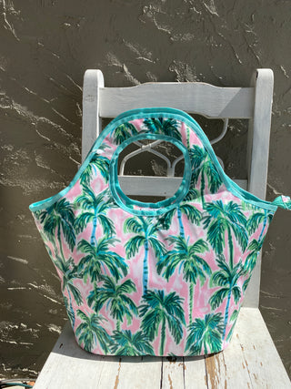 Beach Cooler Tote Green