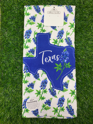 Texas Bluebonnets Dual Terry Towel