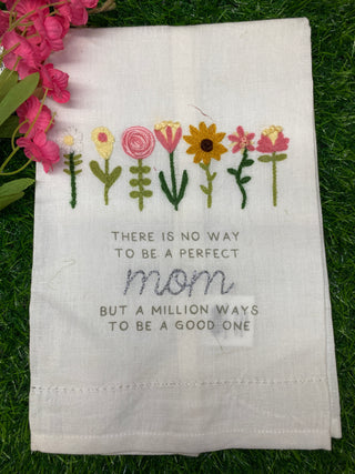 Perfect Mom Embroidery Towel