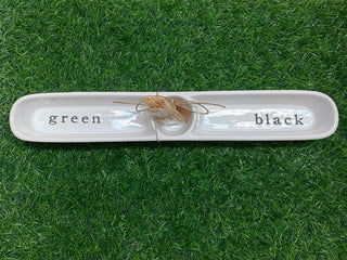 Olive Boat and Toothpick Set