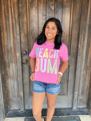 Pink Beach Bum Tee