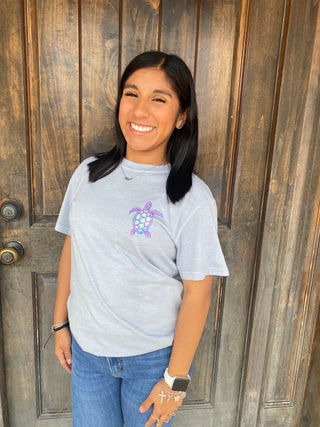 Flower Turtle Tee