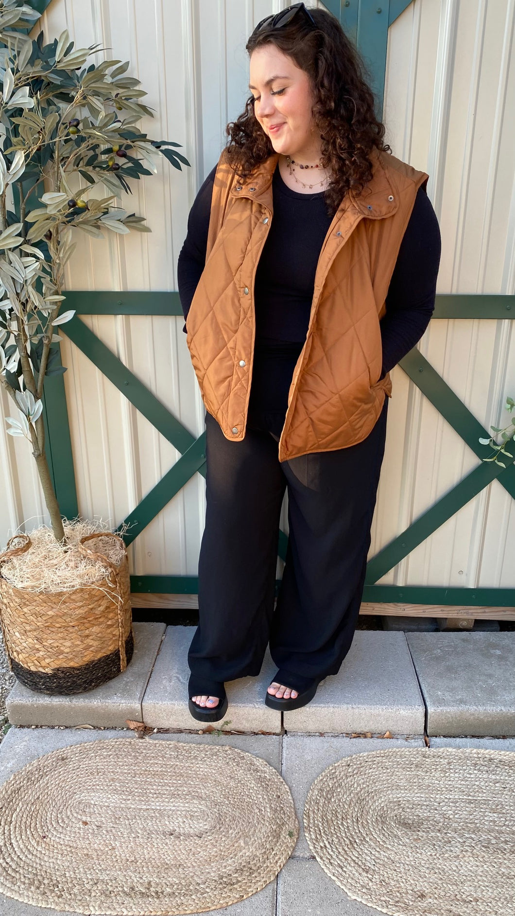 Puffer Vest Camel