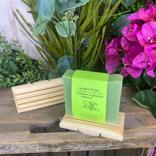 Handmade goat milk soap bar – eucalyptus and spearmint blend for a refreshing, clean scent