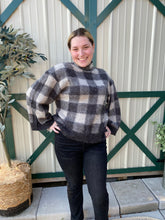 Load image into Gallery viewer, JENSON PLAID SWEATER BKS