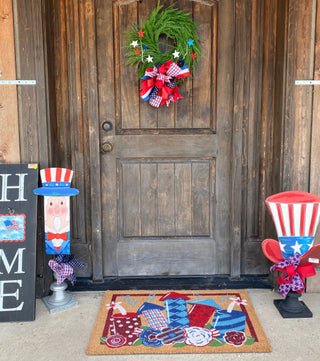 Uncle Sam Hat Metal Decor – Patriotic Stake or Hanging Accent