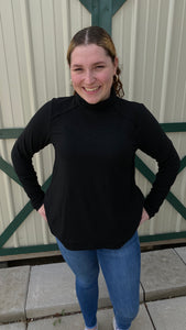 Turtleneck Top Black L-XL