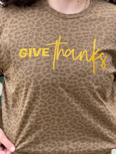 Load image into Gallery viewer, Give Thanks Animal Print Tee