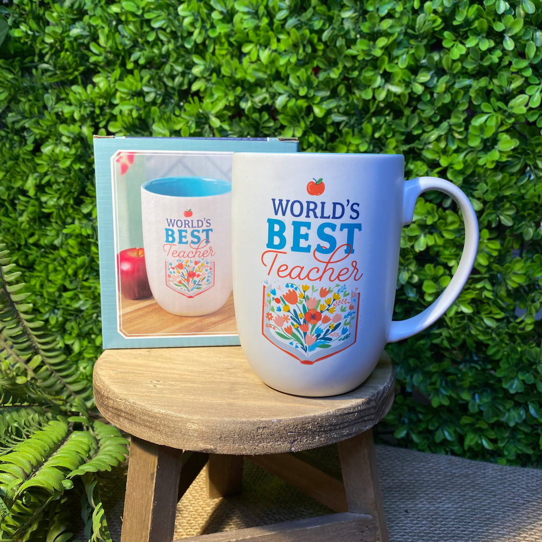 World's Best Teacher Ceramic Coffee Mug - Ecclesiastes 2:26