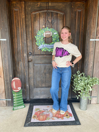 Game Day Purple Pennant Tee