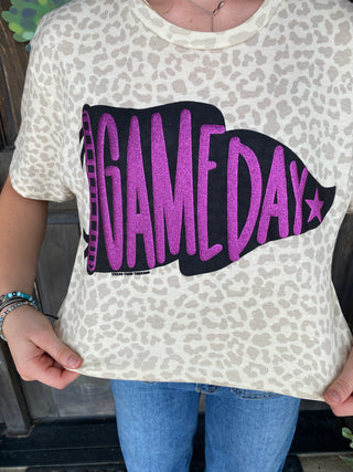 Game Day Purple Pennant Tee