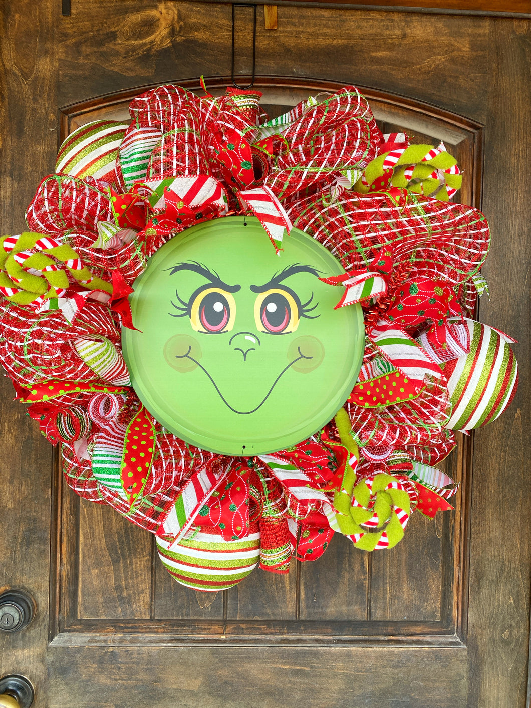 Wreath Mesh Christmas Green Monster