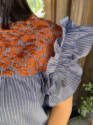 Emma Embroidered Top
