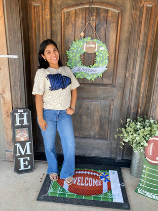 Game Day Navy Pennant Graphic Tee