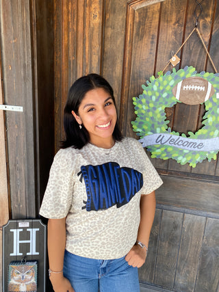 Game Day Navy Pennant Graphic Tee