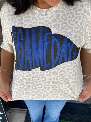 Game Day Navy Pennant Graphic Tee
