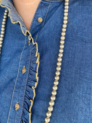 Tiffany Denim Top