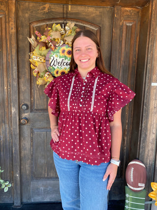 Piper Maroon Top