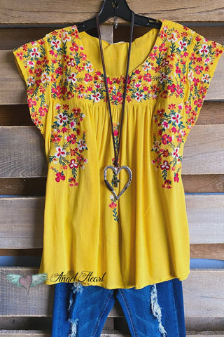 embroidered-yellow-top