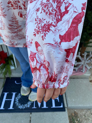 Emery Red Santa Toile