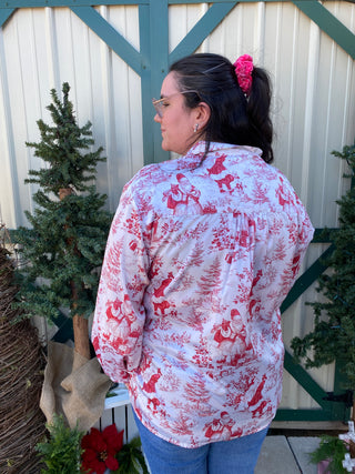 Emery Red Santa Toile