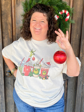 Serve up some sass and holiday cheer with our Monster Sips Christmas Tee