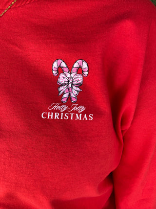 Christmas Tree Red Long Sleeve Tee