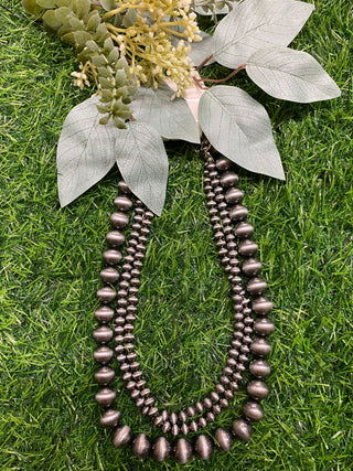 Necklace Burnished Bead Sl