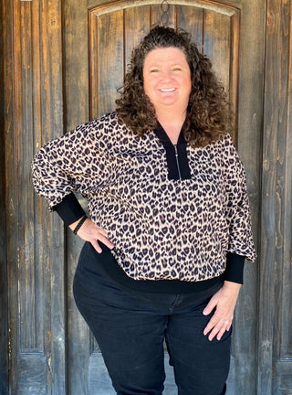 Wilde Long Sleeve Printed Top - Animal Print