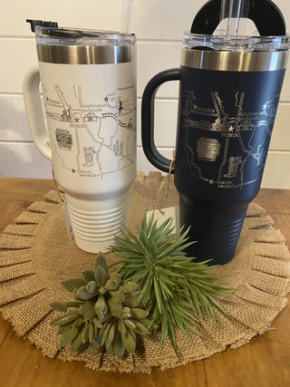 Gods Country Tumbler 40oz Navy