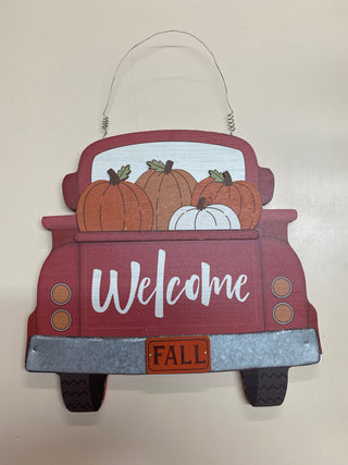 Welcome Truck Wall Hanging