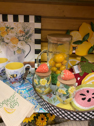Lemon Wine Glass Set