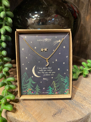 Necklace & Earring Set Moon